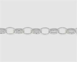 925 Silberkette Erbse 8,7 mm weit-oval 8,7 mm weit oval