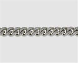 925 Silberkette Panzer 8,4 x 4,6 mm rund 8,1 x 4,8 mm - rund