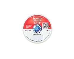 Elastic Cord transparent 0,5 mm, Spule 25 m 0,5 mm