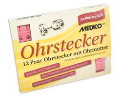 Erstohrstecker weiss rund mini 12 Paar 