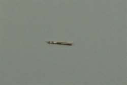 585 Weißgold Ohrsteckerstift mit zwei Kerben 