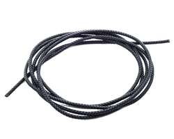 Lederschnur geflochten 4,0 mm schwarz 