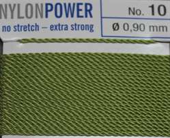 Nylon Power jadegrün - 2 Meter - 1 Nadel 