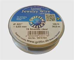 Nylonummantelte Stahlseide Spule - 30,5 m 