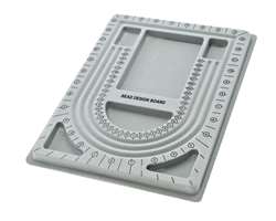 Perlensortierbrett aus Plastik 3 Stränge 33x24 cm 