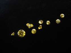 Zirkonia golden yellow 3,00 mm - 10 Stück 3,00 mm